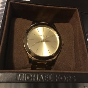 Michael Kors MK3179 Slim Runway Gold-Tone Watch